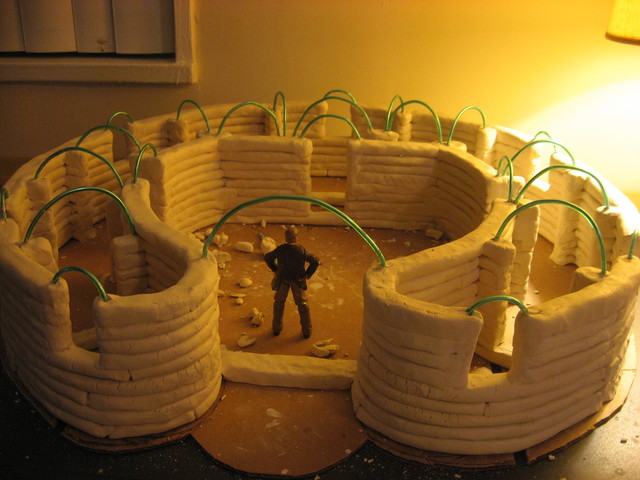 Clay Model of Earthbag Dome