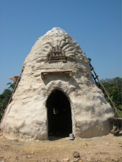 Barzakh Falah earthbag dome