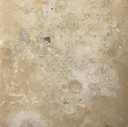 Geopolymer pavers would look similar to this limestone tile.