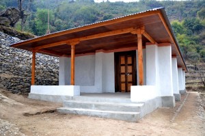 This earthbag school is in a remote village in the Solkhumbu District of Nepal.