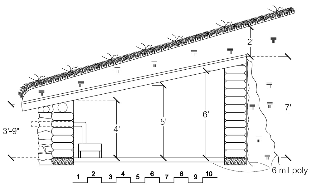 Hidey Hole section drawing (click to enlarge)