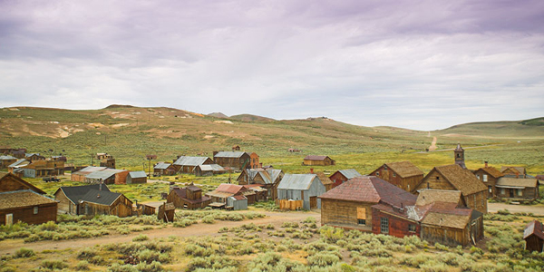 Ghost town in Bodie, California
