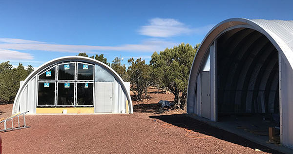 Architect Earl Parson is building experimental Quonset hut houses near the Grand Canyon