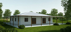 Earthbag house prototype for Earthsong Farm