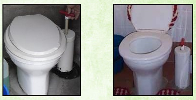 Eppivent toilet: Waterless (after initial fill), no bad smells, vented, lateral flush, no composting, non-electric, pathogen free minimal effluent