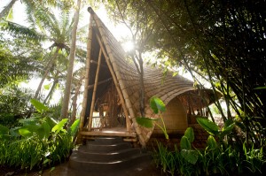 Green Village bamboo house in Bali