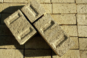 Green bricks are environmentally friendly alternative to concrete and high-fired clay bricks.