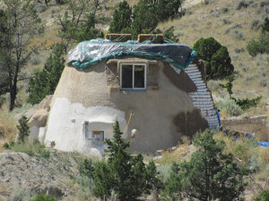 Three-story earthbag house near Bozeman, Montana