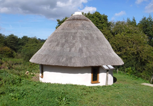 Straw bale round house at The Magdalen Project built by Rob Buckley.