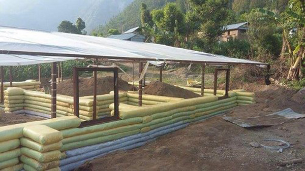 Malta Earthbag Community Center in Nepal