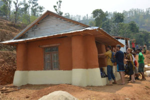 Safe, affordable, earthquake resistant earthbag houses in Mulabari, Nepal