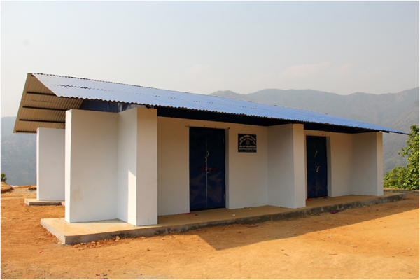 Earthbag school built by volunteers with Good Earth Nepal in Nuwakot, Nepal