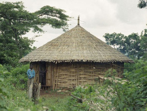 Traditional roundhouse in Ethiopia
