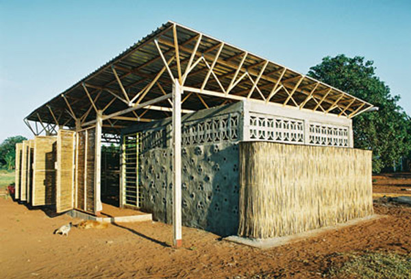 Bamboo and earthbag school by Bergen School of Architecture