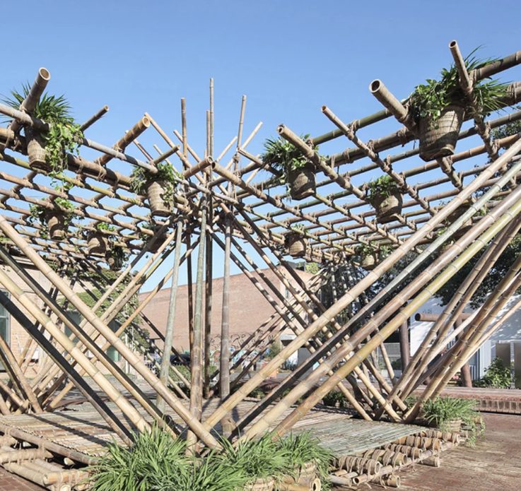 Amazing bamboo yoga pavilion by CO-LAB Design Office, The Strength of  Architecture