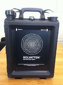 Solvatten water filter and water heater