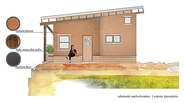 100 Mile Home is Eugene’s first permitted residence with a natural light straw/clay wall system.