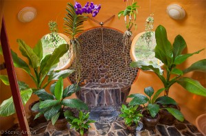 Steve’s jungle bath: just one of many outstanding features in this innovative home.
