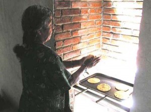 Trinysol solar wall ovens can cook food for up to 60 people without fuel.