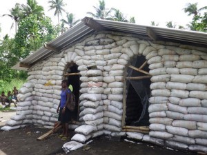First earthbag house in Vanuatu