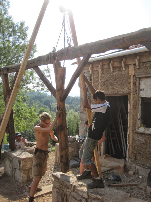Natural building project in Portugal
