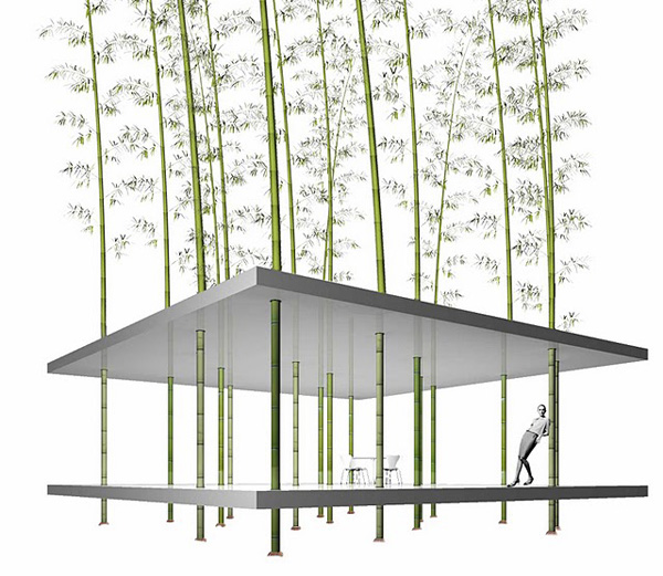 Bamboo pavilion by David Garcia Studio