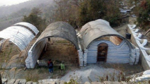 This concrete vault in Nepal collapsed due to mistakes by incompetent builders.