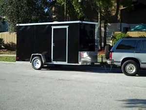 Stealth cargo trailer camper conversion for cheap mobile living