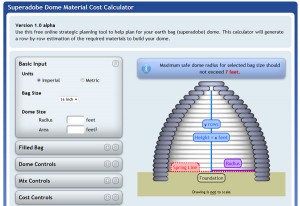 Earthbag Dome Material Cost Calculator at Terra-Form.org