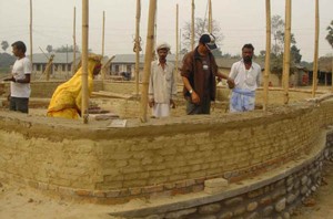 Abari earth and bamboo structures in Nepal