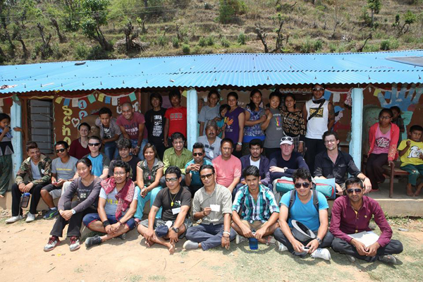 Group photo of Earthbag Building in Nepal – Community Outreach Meetup