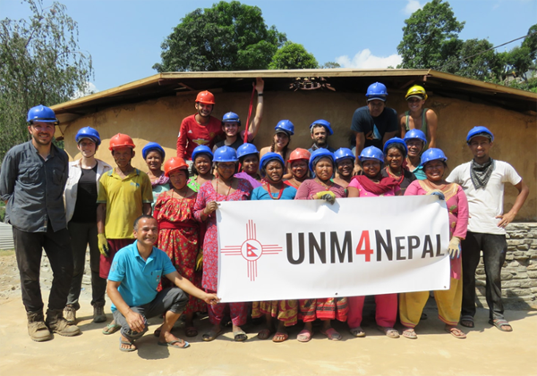 Building team of Women’s Earthbag Community Center in Nepal
