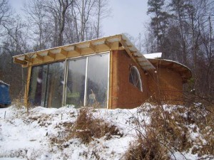 Beautiful earthbag home near Asheville, North Carolina.