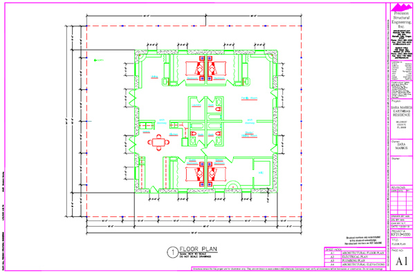 Free Sample House Plan by Precision Structural Engineering