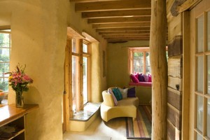 Strawbale and wood hybrid home