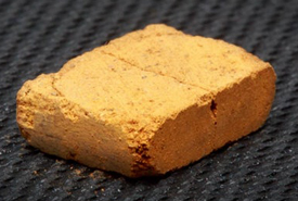 Test brick for Martian buildings
