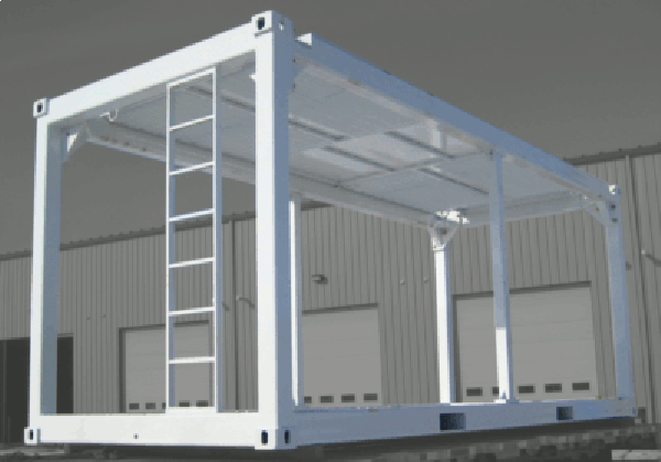 Shipping container deals frame