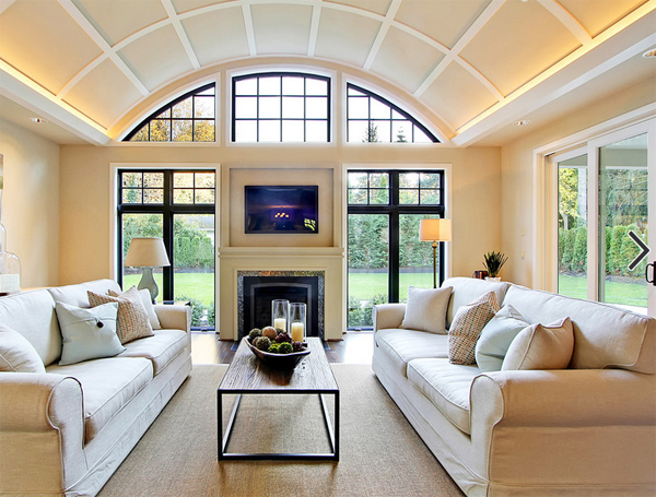 Interior of a quonset home