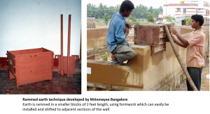 Rammed Earth Technique Developed by Mrinmayee Bangalore