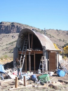 The Regenerative Home near Saguache, Colorado is nearing completion.