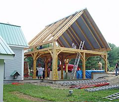Shelter Institute timber frame house