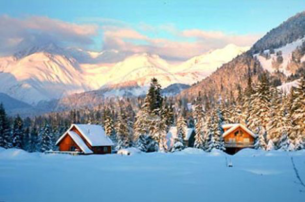 Ski cabins in Alaska