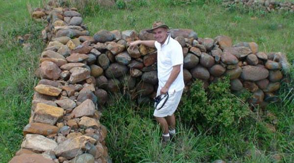 Some of the walls of the stone circles are 5 feet high and a meter wide.