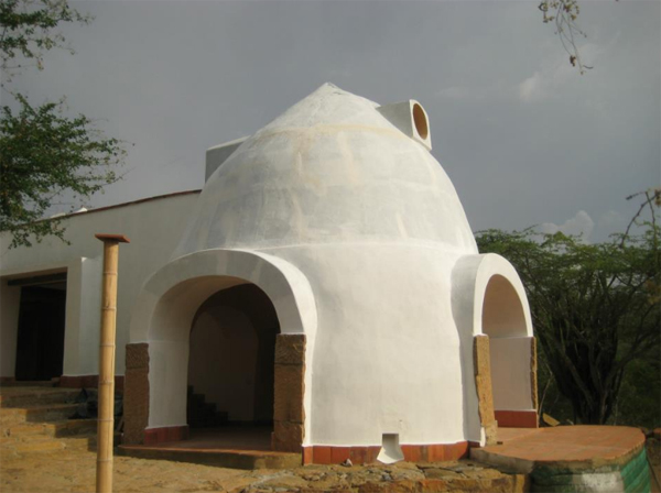 Very nice superadobe dome home in Colombia