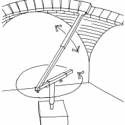 Large, homemade, insulating blocks can be aligned with a simple rotating arm.