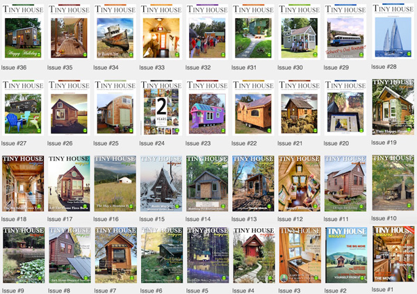Tiny House Magazine is available online in PDF and iPad versions.