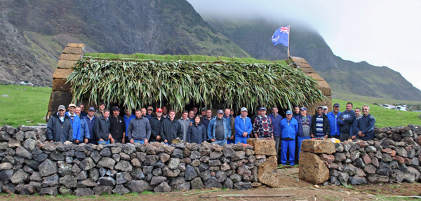 A new live museum built using traditional materials and methods by Tristan Islanders