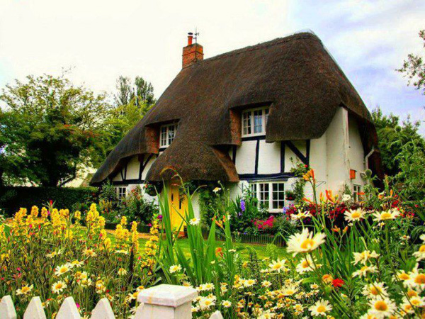 Thatched Tudor home
