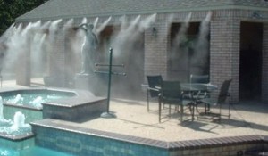 Evaporative Water Misting is proven to reduce temperatures up to 25 Degrees Cooler