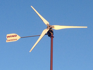 Windmills can power all sorts of equipment with compressed air.